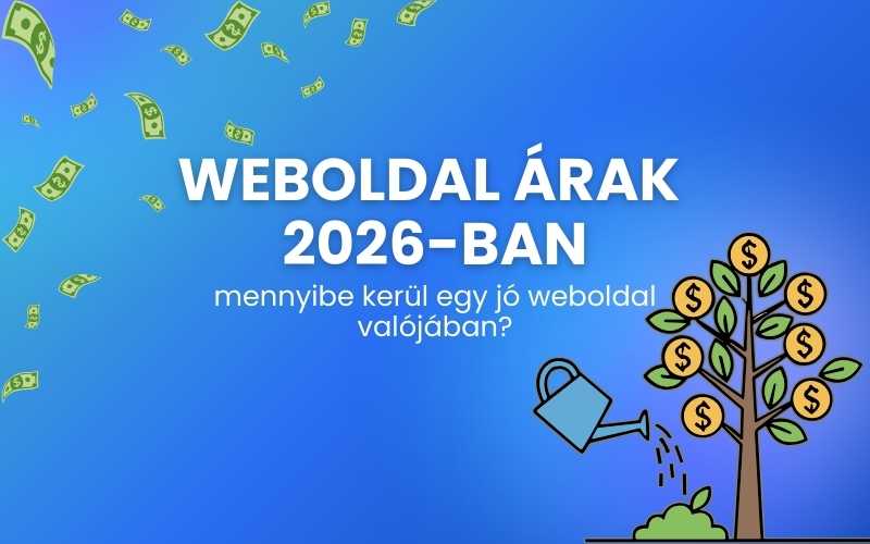 weboldal árak 2026
