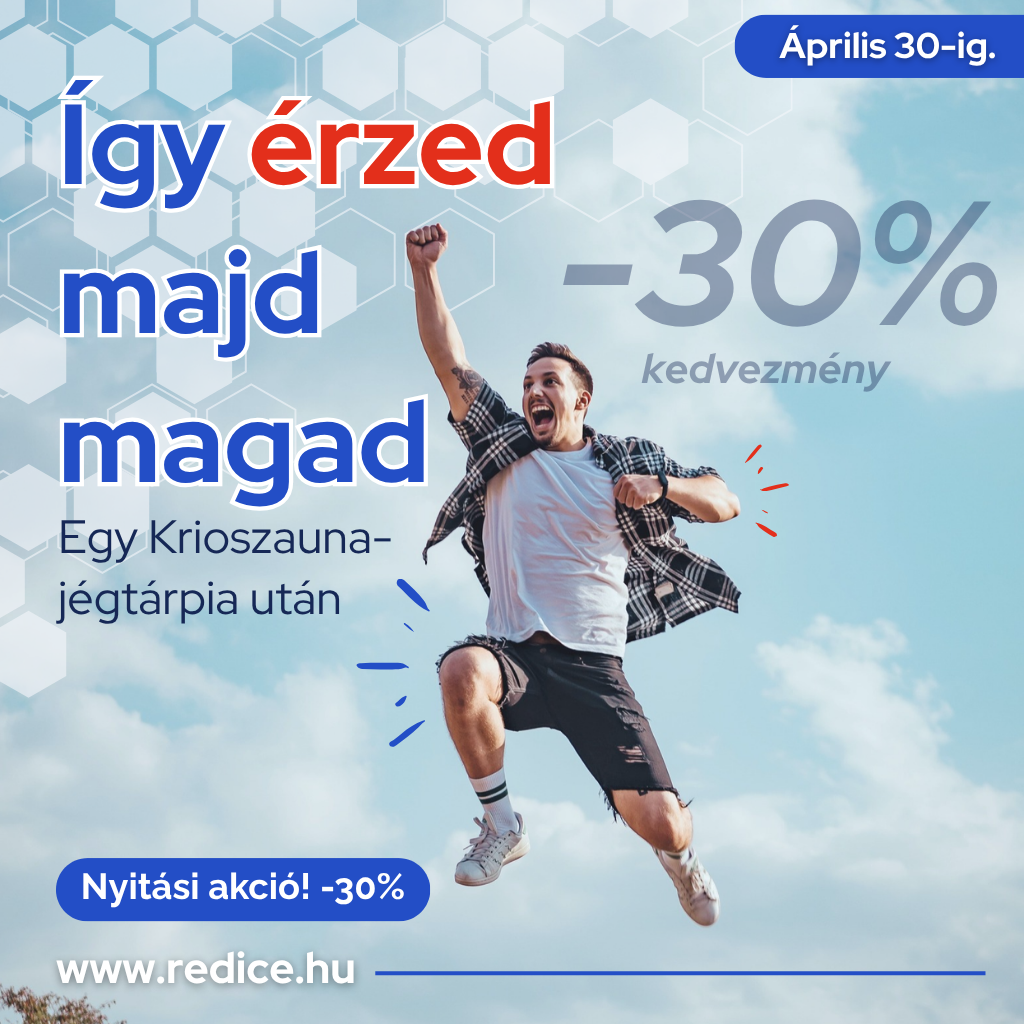 Redice remarketing hirdetés – Így érzed majd magad egy krioszauna-jégterápia után
