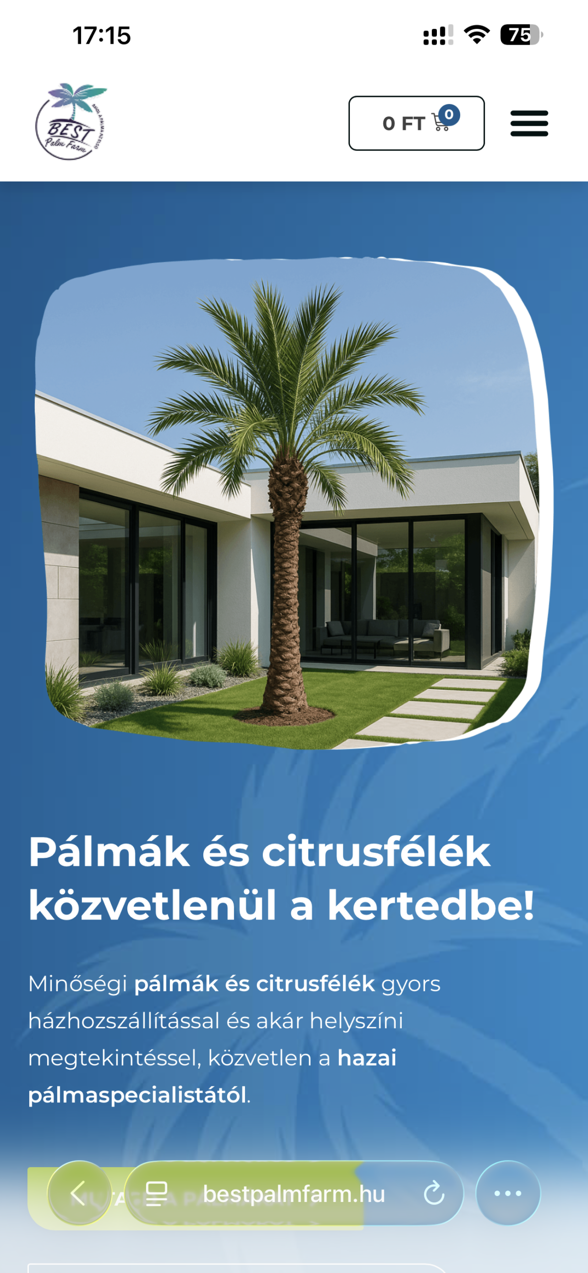 Best Palm Farm mobil nézet