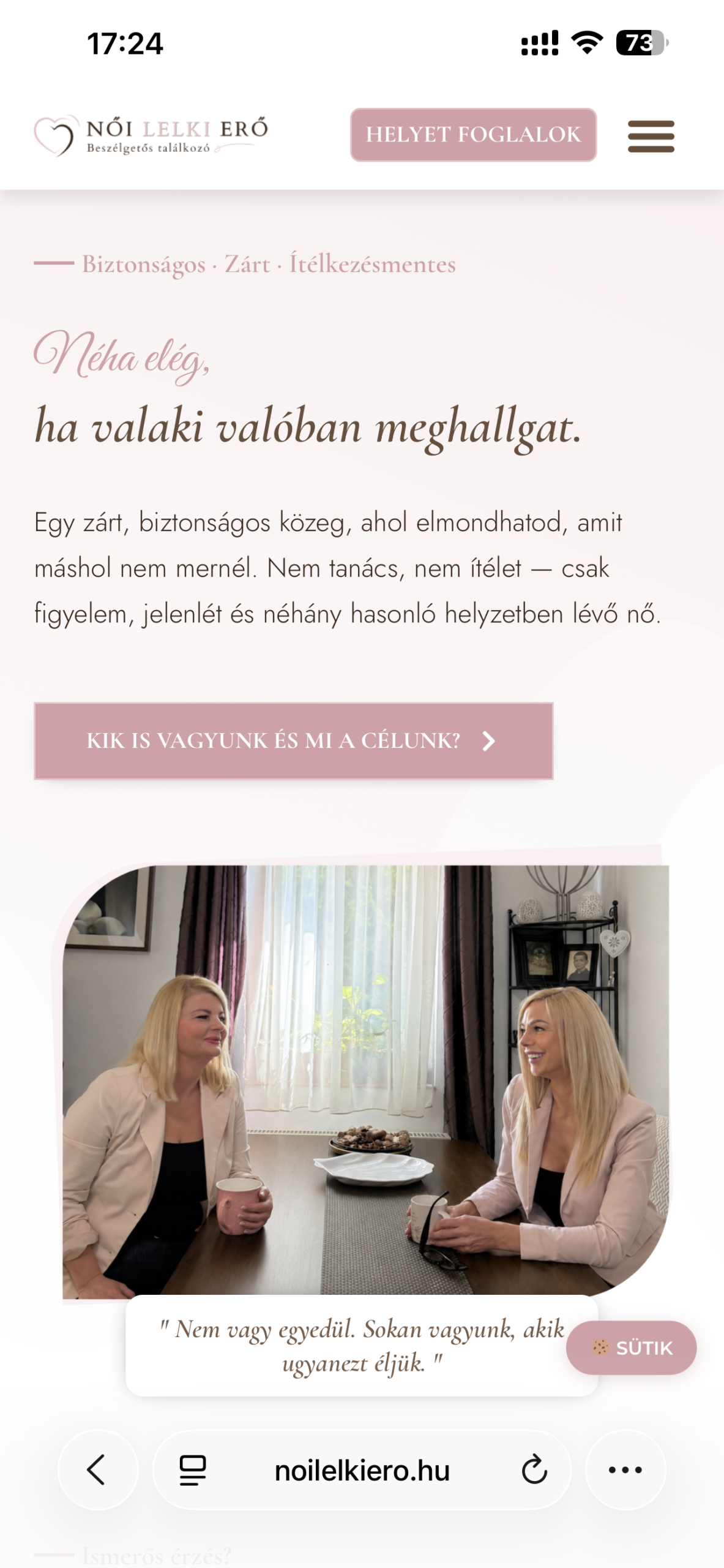 Női Lelki Erő mobil nézet